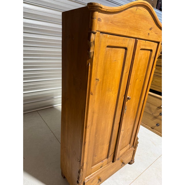 Late 19th Century Antique Pine Two Door Cupboard From England For Sale - Image 5 of 18