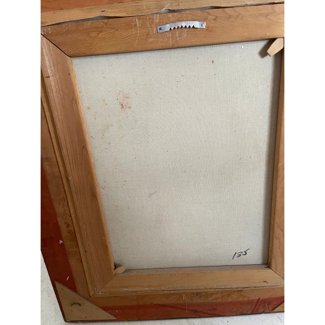 Vintage Oil Portrait of a Woman, Framed and Signed For Sale - Image 4 of 5