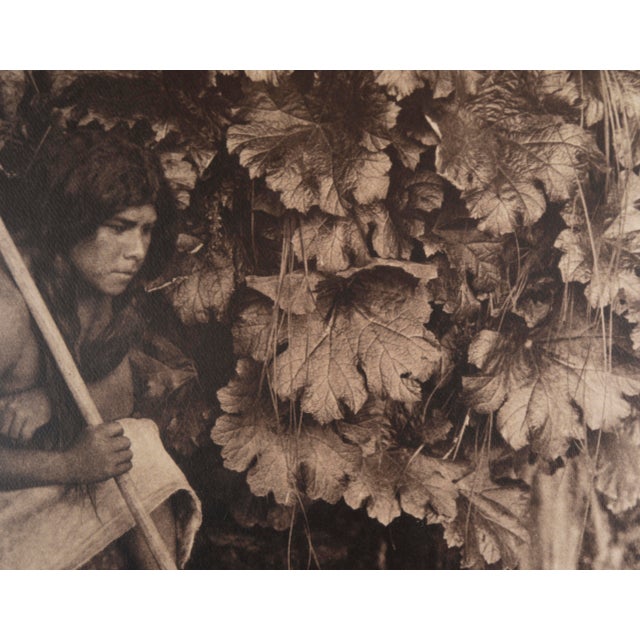 "Spearing Salmon: Spokan", Sepia Photograph of Indigenous Spearfishing by Edward Sheriff Curtis For Sale In Monterey, CA - Image 6 of 10