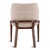Walnut Linen Ellery Dining Chair For Sale - Image 4 of 6