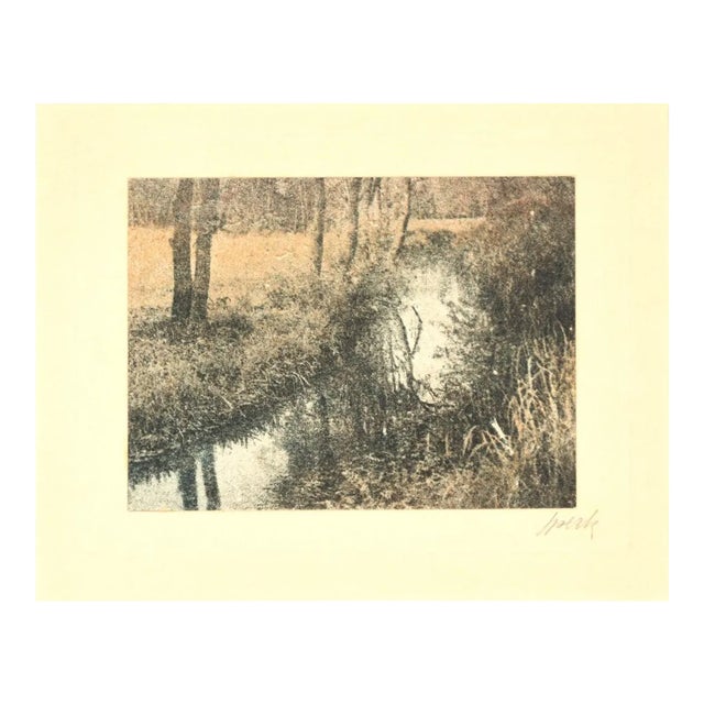 Stream, Original Etching, 1930s For Sale