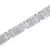 2020s 18K White Gold 5.0 Carat Princess Diamond Buckle Link Bracelet For Sale - Image 5 of 6