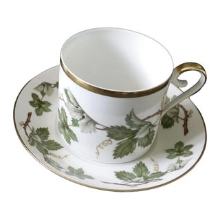Vintage Cup with Saucer from Hackefors, Set of 2 For Sale