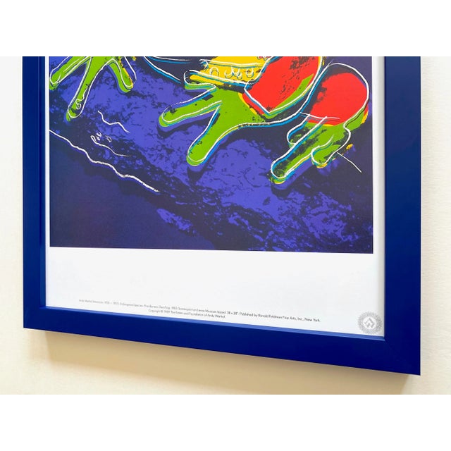 Andy Warhol Estate Vintage 1989 Endangered Species Framed