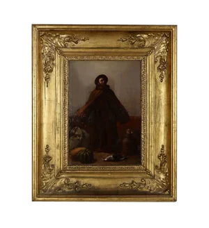 Man of God, Early 1800s, Oil on Canvas, Framed