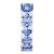 Antique 18th Century Blue & White Set of Four Tiles With Angel Above Flower Vase For Sale