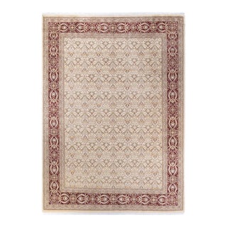 Mogul Hand-Knotted Area Rug - Ivory, 9' 2" x 12' 7" For Sale