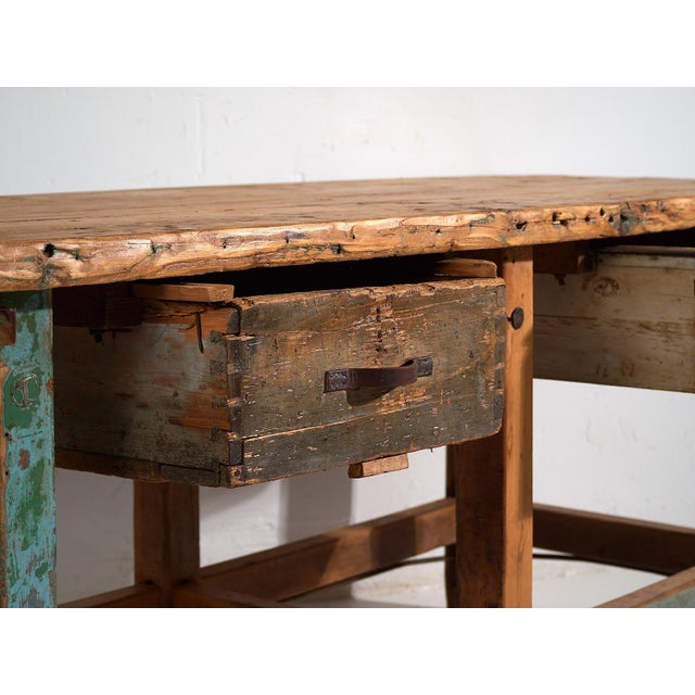 Vintage Worktable, 1920 For Sale - Image 6 of 12