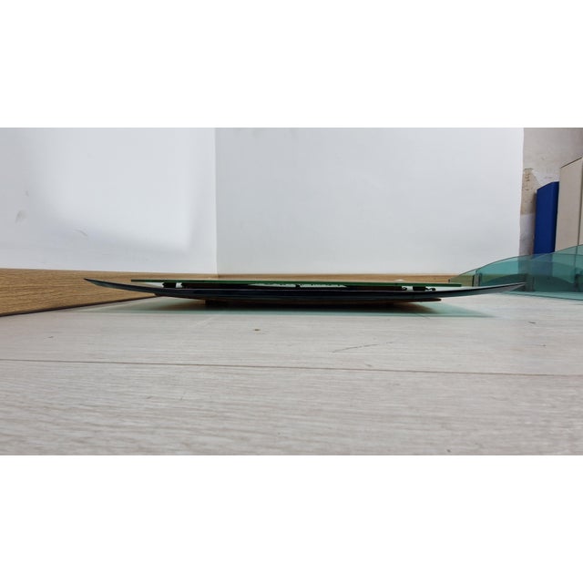 Glass Mirror in Aqua Green Glass, 1960s For Sale - Image 7 of 13