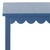 Spritely Home Heaven Scalloped Low Drawer Accent Table in Blue For Sale - Image 4 of 10