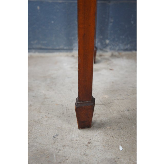 Late 19th Century Antique George III Flame Mahogany Serpentine Buffet Sideboard Chest Writing Desk For Sale - Image 9 of 12