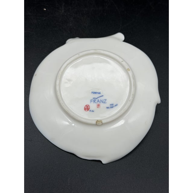 Long Tail Hummingbird Tea Cup and Saucer from the Franz Porcelain, 2000s, Set of 2 For Sale - Image 10 of 11