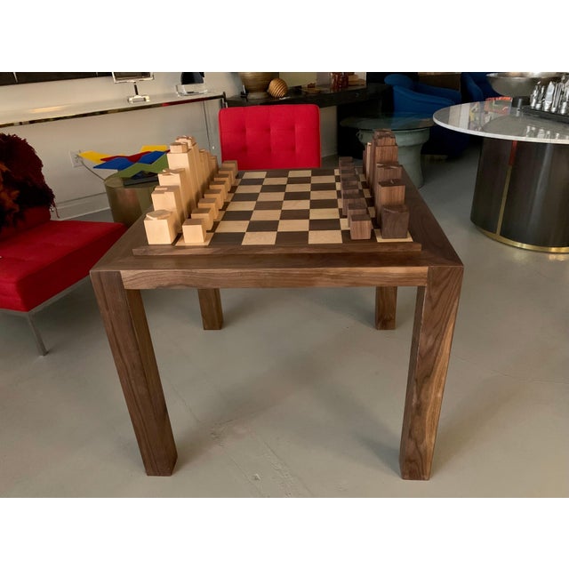 Custom Chess Set and Game Table For Sale In Palm Springs - Image 6 of 17