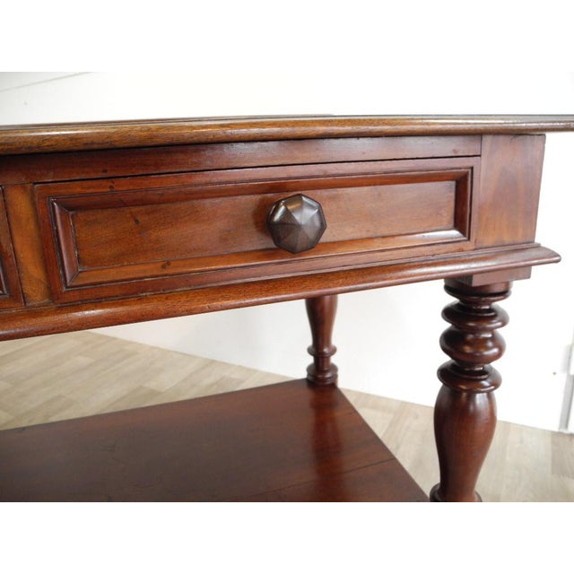 Antique Victorian Mahogany Console Table, 1880 For Sale - Image 6 of 18