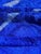 Cobalt Blue Moroccan Mrirt Wool Rug For Sale - Image 6 of 9