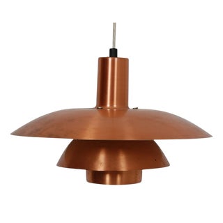 Vintage PH 4/4 Copper Pendant Light by Poul Henningsen, 1970s For Sale