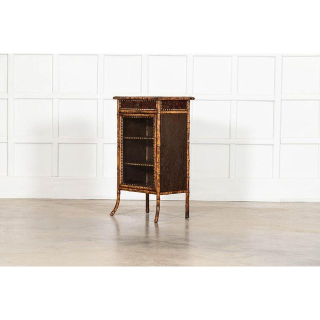 19th Century English Glazed Bamboo Bookcase, 1880 For Sale - Image 12 of 16