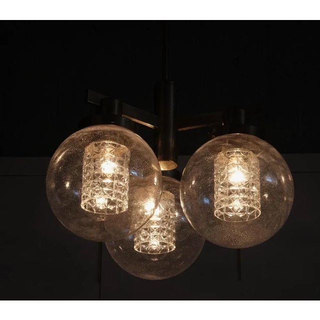 Rare model. Designed by Hans-Agne Jakobsson and produced by Hans-Agne Jakobsson AB in Markaryd, Sweden, 1960s. New wiring....