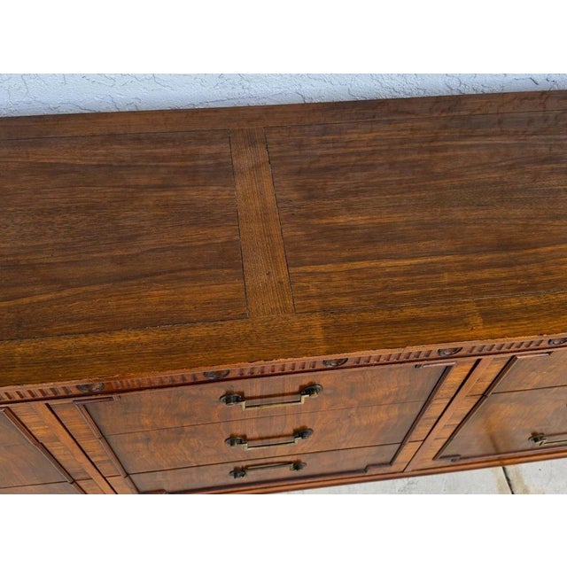Vintage Baker French Empire Directoire Walnut Lowboy Dresser 1960s For Sale - Image 10 of 18