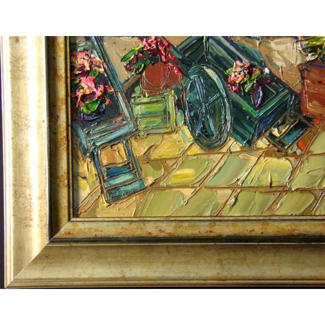 2000 - 2009 Maya Eventov "Untitled" Original Acrylic on Canvas, H.Signed 364903161 49"x37" For Sale - Image 5 of 6