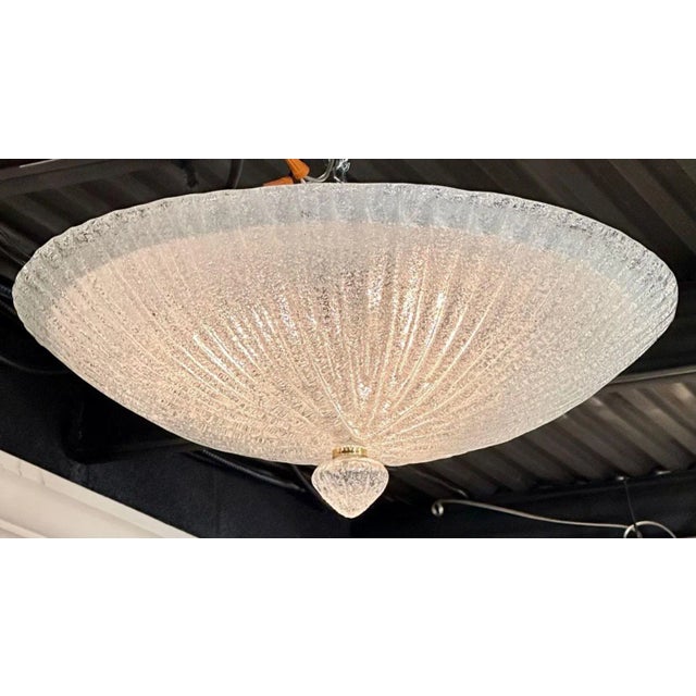 Murano Flush Mount Chandelier For Sale In Dallas - Image 6 of 6