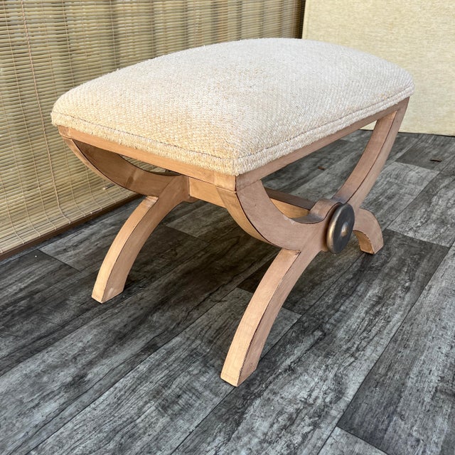 Early 21st Century Art Deco Revival Ottoman / Footstool by Kreiss Collection Furniture. For Sale - Image 18 of 18