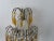 Italian Micro Beaded Yellow Amber & Clear Loaded Crystal Sconces, Circa 1920 For Sale - Image 9 of 11