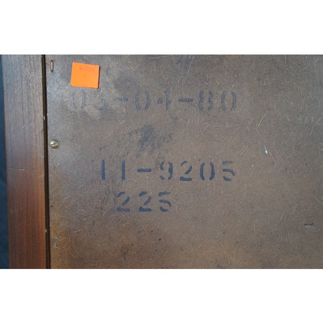 1980 Ethan Allen Georgian Court Cherry Lowboy Console Table Hall Chest 11-9205 For Sale - Image 13 of 14