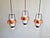 Mid-Century Modern Scandinavian Pendant Lights in White Opaline and Copper Metal, 1960s, Set of 3 For Sale - Image 3 of 18