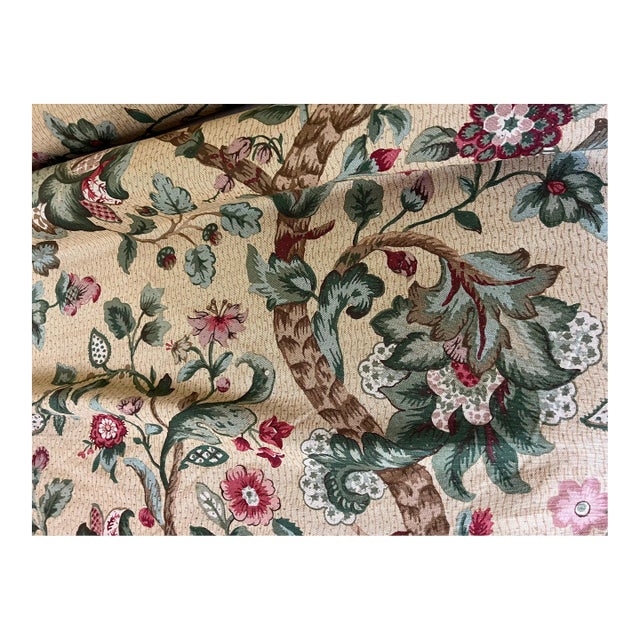 Vintage Lee Jofa Penfield Print Fabric- 19 Yards Available For Sale
