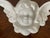 Shabby Chic 1960s Vintage Boho Hollywood Regency White Ceramic Angel Wall Sculpture For Sale - Image 3 of 4