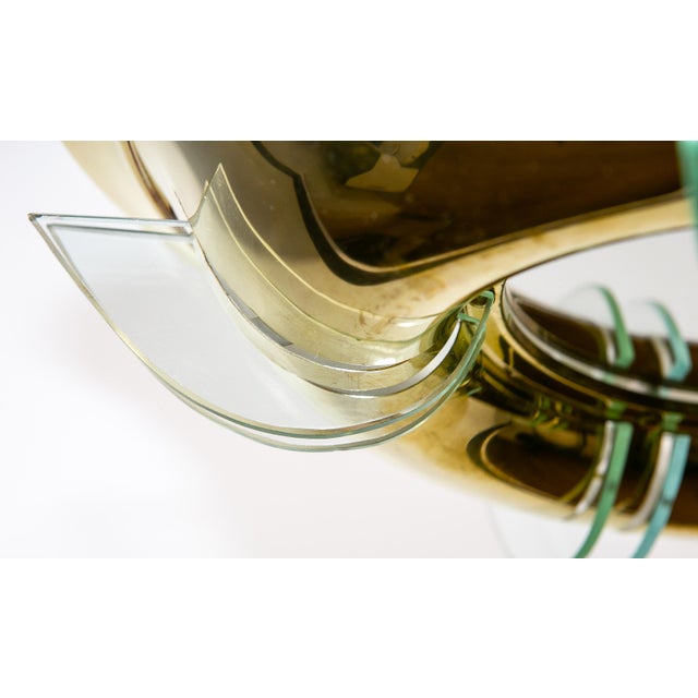Art Deco Modernist Ceiling Lamp with Glass Rods, France, 1930 For Sale - Image 11 of 12