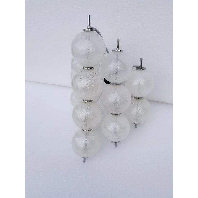 Mid-Century Modern Kalmar Glass Ball Sconce For Sale - Image 10 of 12