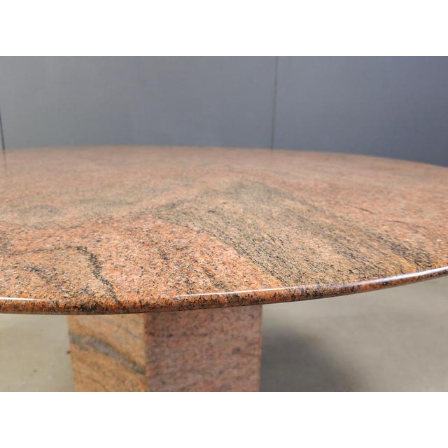 Vintage Round Granite Dining Table, 1970s For Sale - Image 4 of 17