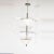 Silver Eight-Arm Uplight Chandelier For Sale - Image 8 of 13