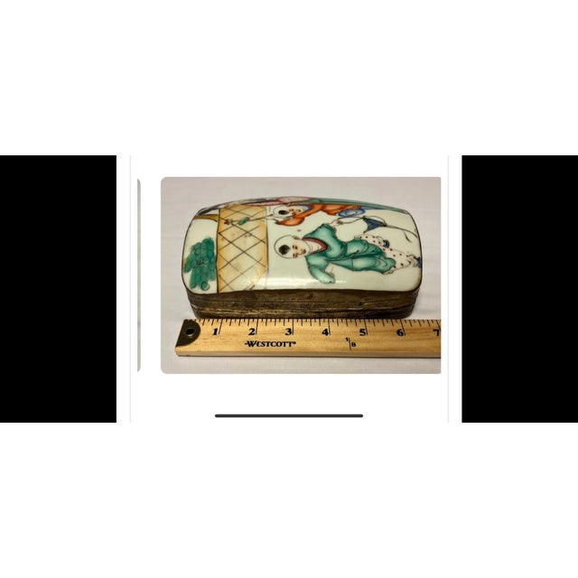Antique Chinese Porcelain Shard Box For Sale In Raleigh - Image 6 of 11