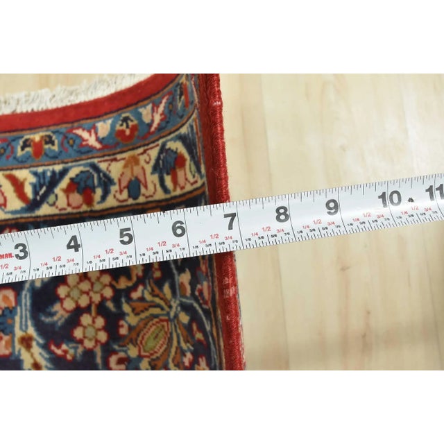 Najafabad Rug 8’2” X 12′ Red Wool Traditional Vintage Hand-Knotted Carpet For Sale - Image 13 of 15