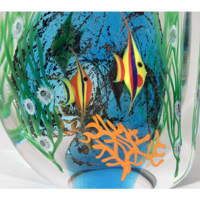Art Glass Zellique Studios Coral Reef Blown and Molded Aquarium Bookends For Sale - Image 12 of 14
