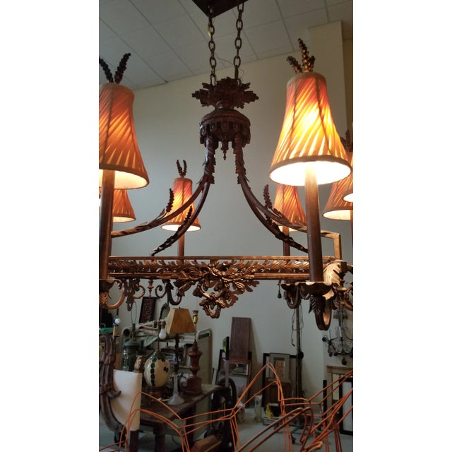 1990s French Country Style Chandelier For Sale - Image 5 of 10