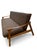 Mid-Century Modern Vintage Grey Parker Inspired Upholstered Sofa With Tall Legs For Sale - Image 3 of 9
