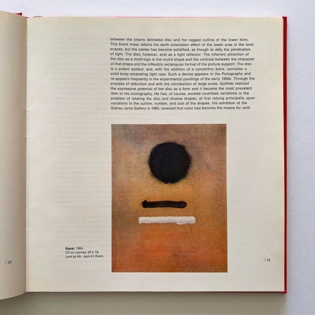 1960s Adolph Gottlieb Vintage 1968 First Edition Abstract Expressionist Lithograph Print Mid Century Modernist Hardcover Exhibition Art Book For Sale - Image 5 of 18