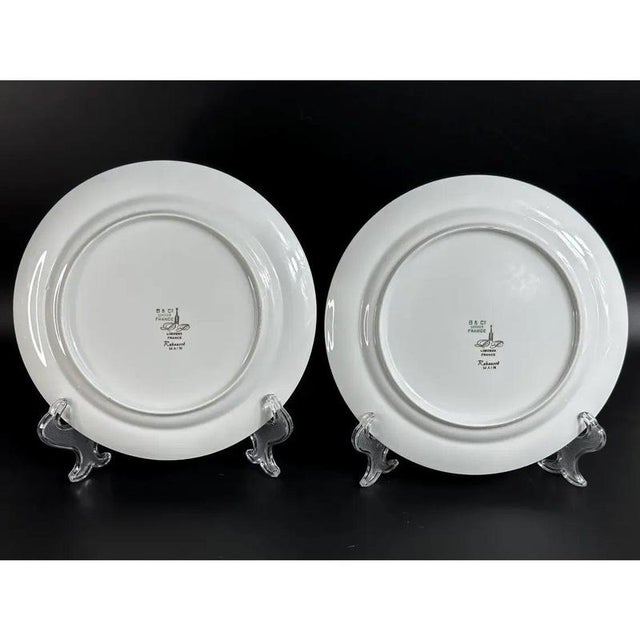 Porcelain Plates with Pheasants from Limoges, France, 1900s, Set of 2 For Sale - Image 10 of 11