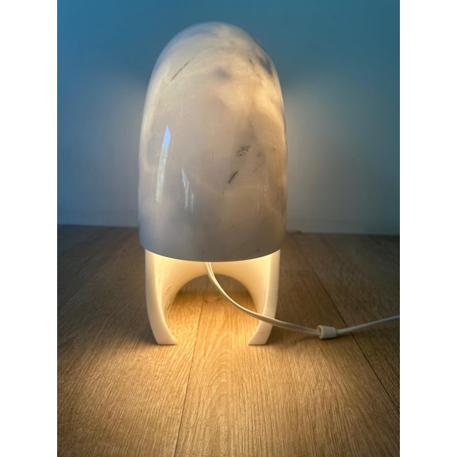 Mid-Century Modern 1960s Flos Lighting Biagio Table Lamp White/Matte For Sale - Image 3 of 8