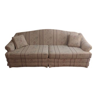 1980s Gramercy Hill Floral Sofa With Two Throw Pillows For Sale