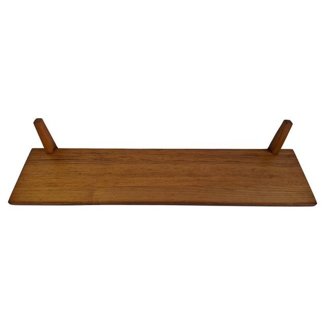 Mid-Century Wooden Wall Shelf, Czechoslovakia, 1960s For Sale - Image 18 of 18