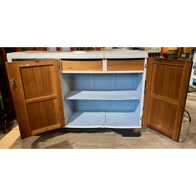 Black & White Painted Sideboard, 1940s For Sale - Image 13 of 18