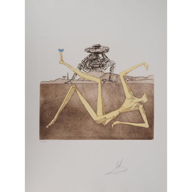 Salvador Dali, Don Quixote, The Heart of Madness, Engraving For Sale - Image 5 of 5