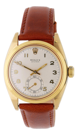 Vintage Rolex Oyster 6246 36mm Dial Small Seconds Manual Wind Watch Circa 1972