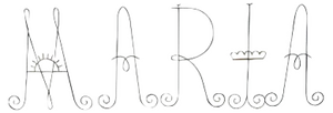 Dutch Church MARIA Letters, Set of 5