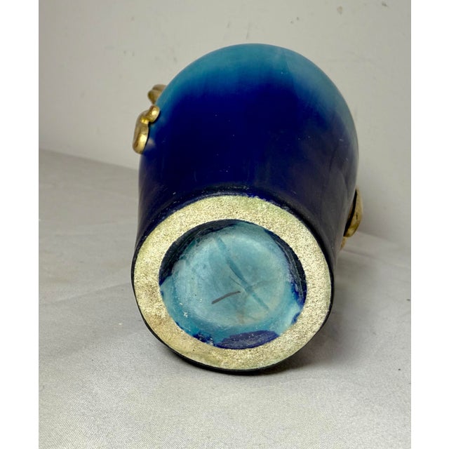 Antique Eugene Baudin French Bronze Mount Art Pottery Art Nouveau Vase 1843-1907 For Sale - Image 12 of 12